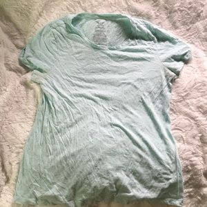 Textured blue T shirt